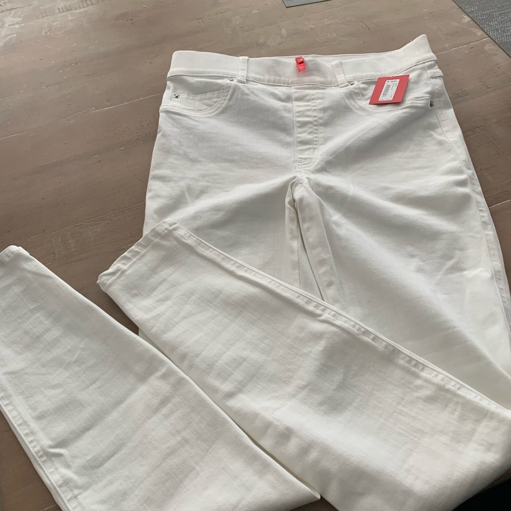 Spanx skinny white jeans NWT sz 8 tall
